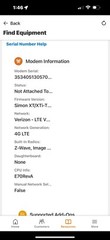 Telit Communications LE910-SVL Cellular Module VERIZON ADC-470L GE Simon Radio