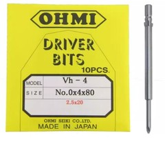 10pcs/pack NEW FOR cross Vh-4 No.0x4x40 60 80 100 120 (2.5×20) batch nozzle PH0