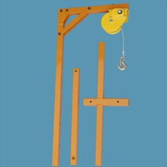 Air Conditioner Outside Installation Lifting Tool Crane Assembly Tool + 15M Rope