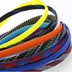 25-80mm PET Expandable Braided Tube Sleeve Sheath Dense Car Audio Cable Wire DIY