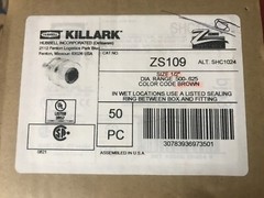 ZS109 Killark Aluminum Cord Connector 1/2 Inch .500-.625 SHC1026 ships from Texa