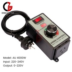110V/220V Electric Motor Rheostat Variable Speed Controller For Router Fan 4000W