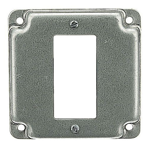 Steel City RS-16-CC, 4″ x 1/2″, 1 Ground Fault Receptacle, Square Box Cover, 1pc