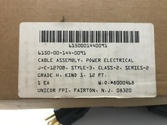 Unicor J-C-1270B 12FT Black Hazardous Locations Power Extension Cord 15A 125V