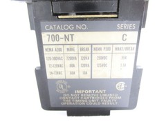 ALLEN BRADLEY 700-N200A1 SER. C 110/120V 60A (AS PICTURED) NSNP