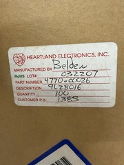 Belden Flat Gray Ribbon Cable 100ft 16 wires 9L28016 008H100 Lot Of 2 NOS