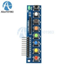 8 Independent Key Button Module With LED Indicator Keyboard Module For Arduino