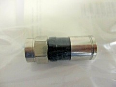 COMPRESSION CONNECTORS, LOT OF 150 VARIOUS BRAND CONNECTORS, ALL SAME TYPE F