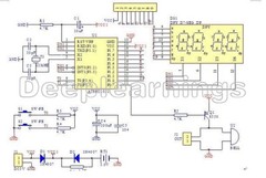 AT89C2051 Digital 4 Bits Electronic Clock Electronic Production Suite DIY Kit