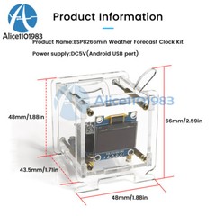 ESP8266 DIY Electronic Kit OLED Mini Clock + Shell For DIY Soldering Practice