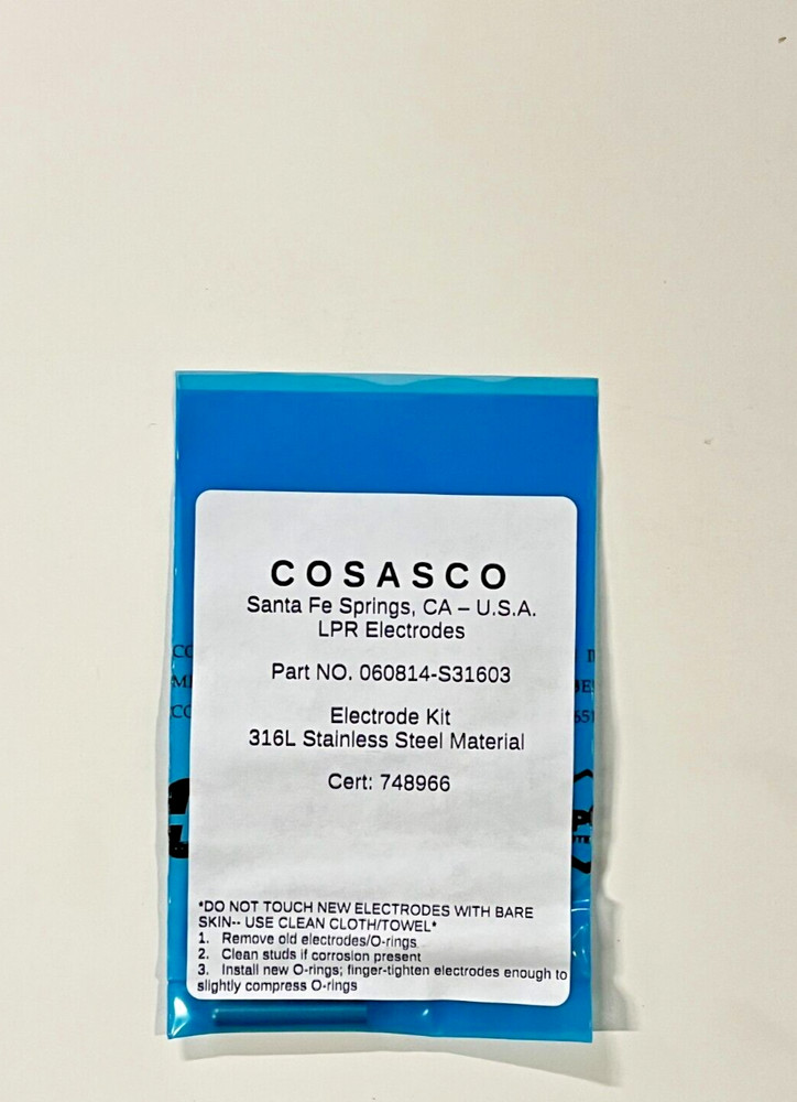 Cosasco Corrator Electrode Kit 316L Stainless Steal 1040 Rohrback 060814-S31603