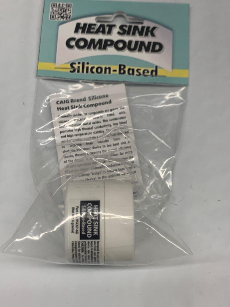 CAIG SILICONE HEAT SINK COMPOUND, HSC67-6G, 6g jar, Ships fast from Ohio!