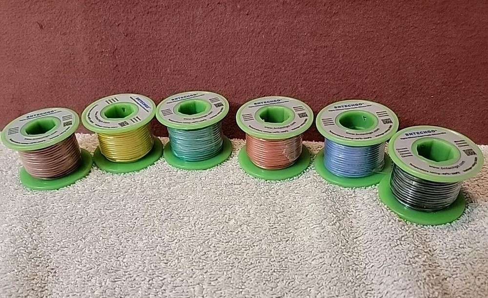 BNTECHGO 26 Gauge Silicone Wire Multi Color ~ Flexible 26 AWG Stranded