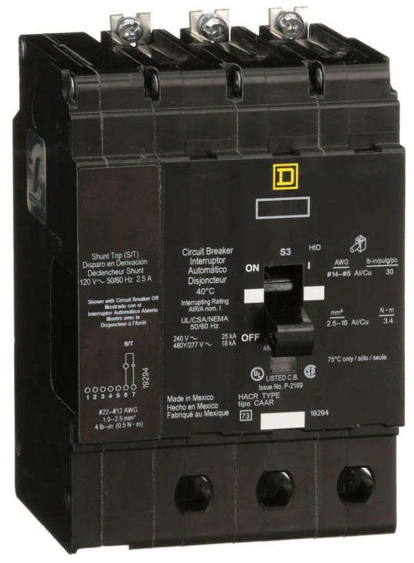 NIB – Square D – EDB34030SA – Miniature Circuit Breaker (Mcb), 30A, 3-Pole
