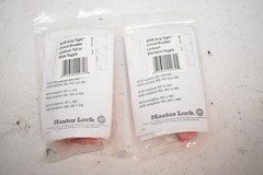 Master Lock Grip Tight Circuit Breaker Lockout 491B 493B Lot Of 2 Red Toggle