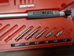 1.4-2.4″ Dial Bore Gage Set,0.0005″ Grad. Part# 713-755–NEW