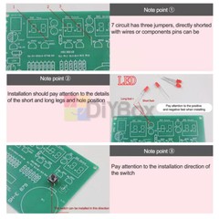 AT89C2051 Digital 4/6 Bits Electronic Clock Electronic Production Suite Kit DIY