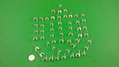 CIRCLE CABLE (UP TO 1/4″ DIAMETER) CLIPS WITH STEEL NAIL, COUNT 54