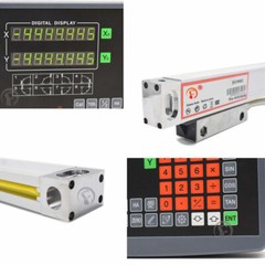 3Axis Digital Readout DRO Display 1um Linear Scale 350&400&650mm High Precision