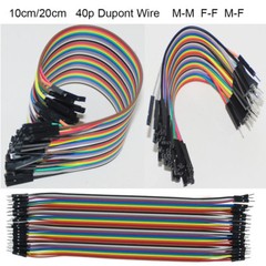 10/20cm 40p Dupont Jumper Wire M-M F-F M-F Cable Connector 2.54mm Test Line