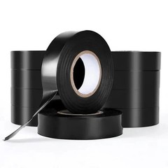 600V Electrical Tape, 10 Rolls, 3/4 in x 66 ft General Purpose PVC Insulating