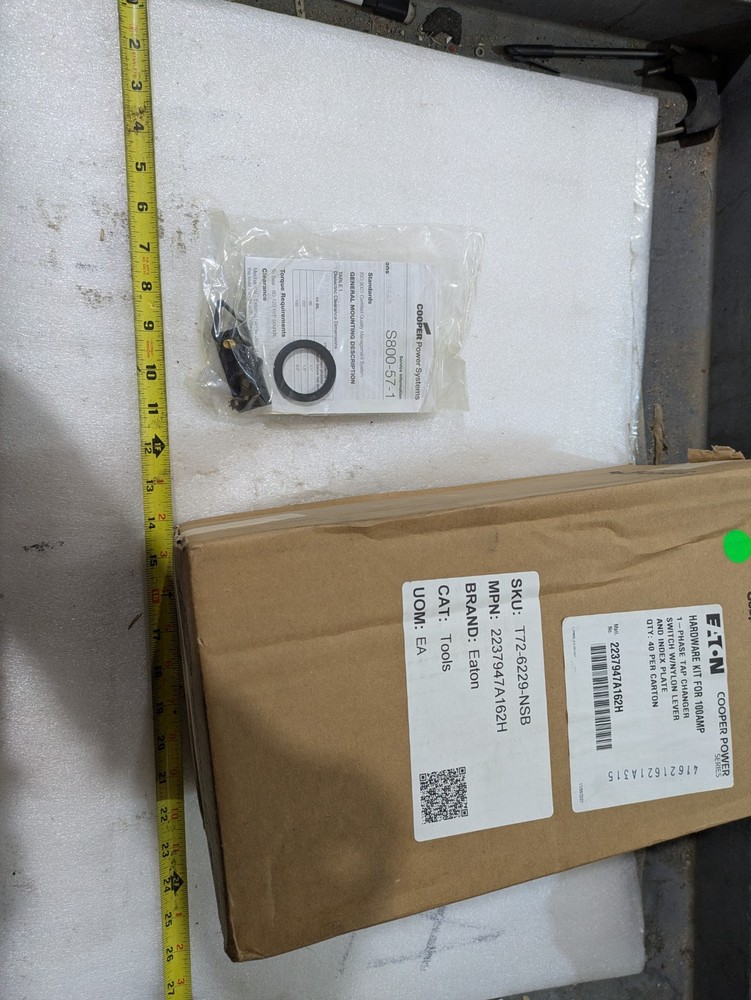 Eaton Cooper Power S800-57-1 2237947A162H Tap Changer Switch Hardware Kit 1/orde