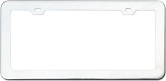 Stainless Steel License Plate Frame 201 Mirror Polished F Color: Mirror Polish