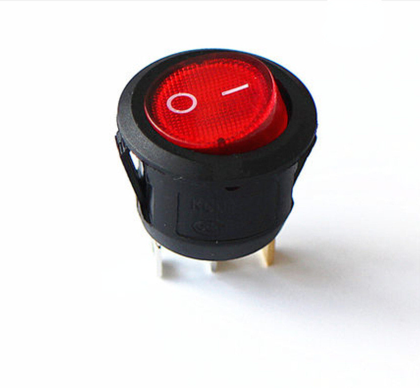 1pc 10A/125V 6A/250V 3Pins 2Positions Rocker Switch 20mm Replace TAIHENG TH1 T85