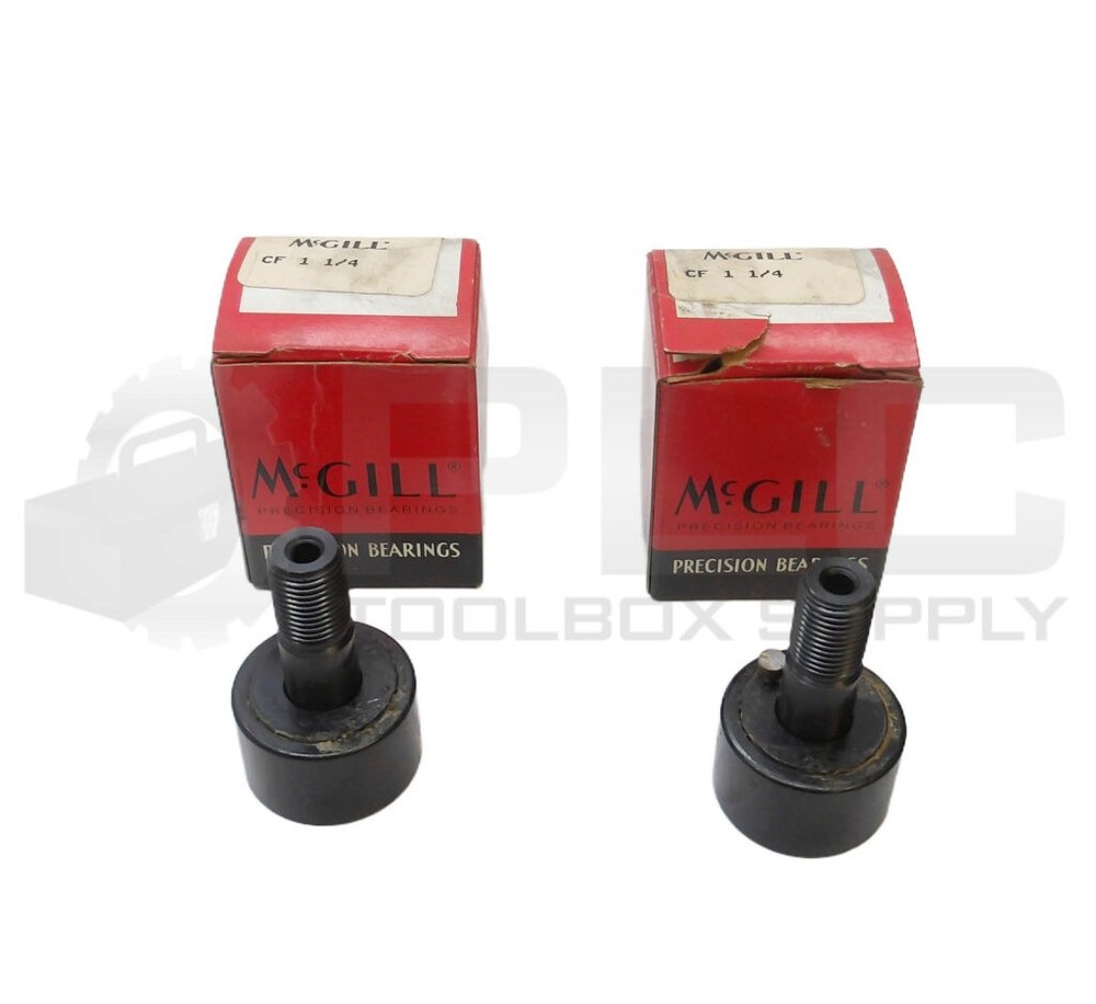 LOT OF 2 NEW MCGILL CF 1 1/4 CAM FOLLOWER 1-1/4″ *READ*