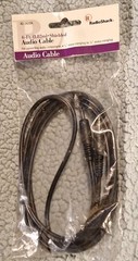 RADIO SHACK 6-Ft Audio Cable, RCA Plug – RCA Jack / Vintage 90’s / Mono Miniplug