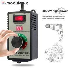 4000W Electronic Voltage Regulator Stepless AC Motor Speed Controller 110V/220V