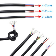 2/3/4 Cores Cable Silicone Round Wire Automotive Marine cross section 0.3-4mm²