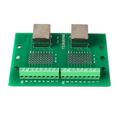 RJ45 Ethernet Connector Breakout Board Dual Network Port Input Screw Terminal❀