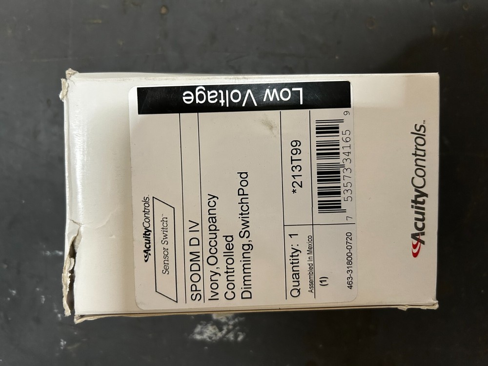 ACUITY IVORY OCCUPANCY CONTROLLED DIMMING SWITCHPOD # SPODM D IV
