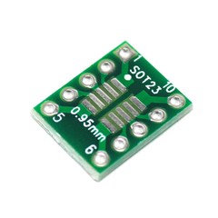 MSOP10 SOT23 UAMX patch to in-line DIP adapter 0.5/0.95mm 10 pieces