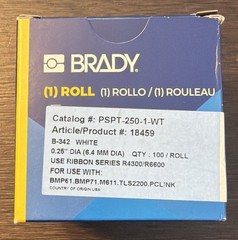 BRADY PERMA SLEEVE HEAT SHRINK WIRE MARKING SLEEVES (PSPT-250-1-WT)