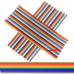 Coloured Dupont Wire Flat Flexible Rainbow Ribbon PCB Cable 1.27mm Pitch 10P-40P