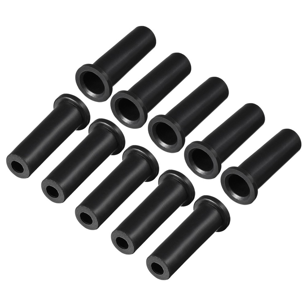 10 Pack 10-6mm PVC Strain Relief Cord Boot Protector 39mm for Power Tool Black