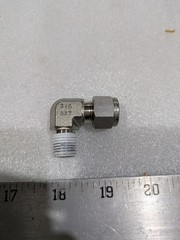 SWAGELOK 90 ELBOW CONNECTOR PLUG, 1/8 NPT,SH,SST 316 AX7 LOT OF 4 … AS IN PIC