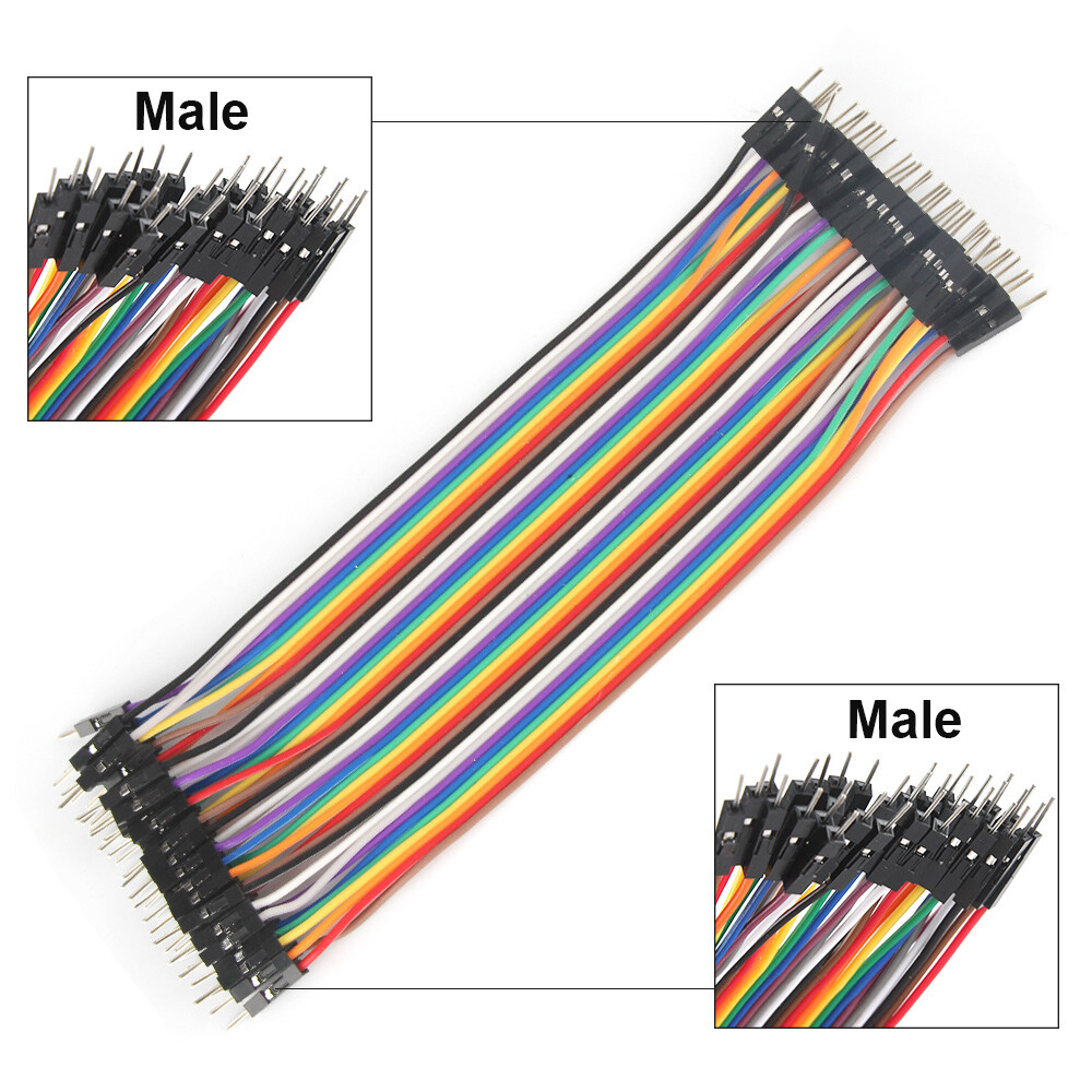 40 Pin M-F, M-M, F-F Dupont Cables Jumper Breadboard Wire 12 strands copper wire