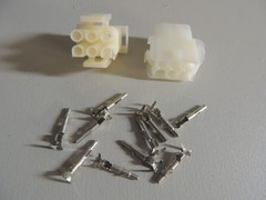 2 pks 6 Pins Male Female DOWPAK B5103- .084 Molex Type Power Connectors