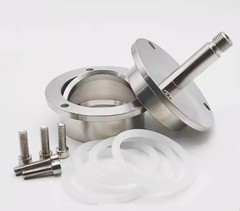 1pc Quartz Glass Vacuum Seal New 304 Tube Furnace Flange Water Cooling Flange