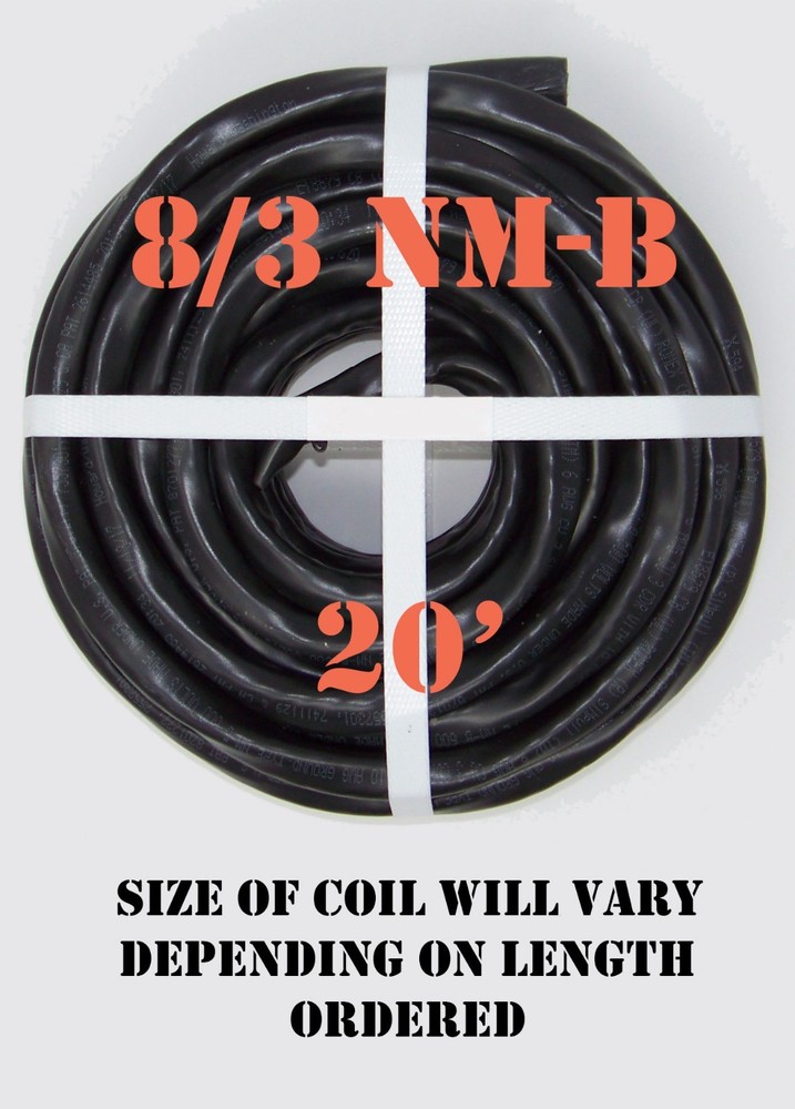 8/3 NM-B x 20′ Southwire “Romex®” Electrical Cable
