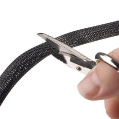 100 FT 1/8″ Black Expandable Wire Cable Sleeving Sheathing Braided Loom Tubing