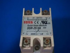 Fotek SSR-25 VA SSR25VA Solid State Module w/ Scratches w/ Heat Sink