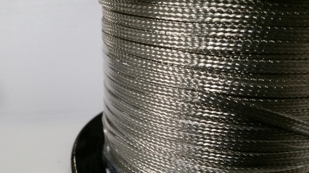 ON REEL 100 FEET’ Flat Braided Tinned Copper Wire 3/16″ Wide Ground Strap USA