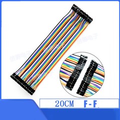 Dupont Cables Jump Wire F-F Jumper Breadboard Cable Lead 1 2 3 4 5 6 7 8 9 10 P