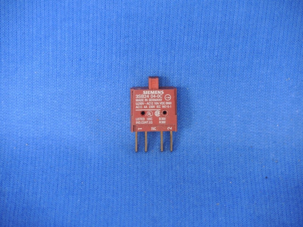 Siemens 3SB24 04-0C Contact Block