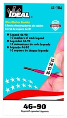 Ideal Industries Inc 44-104, 1-1/2″ x 1/4″, Wire Marker Booklet , 1 pc