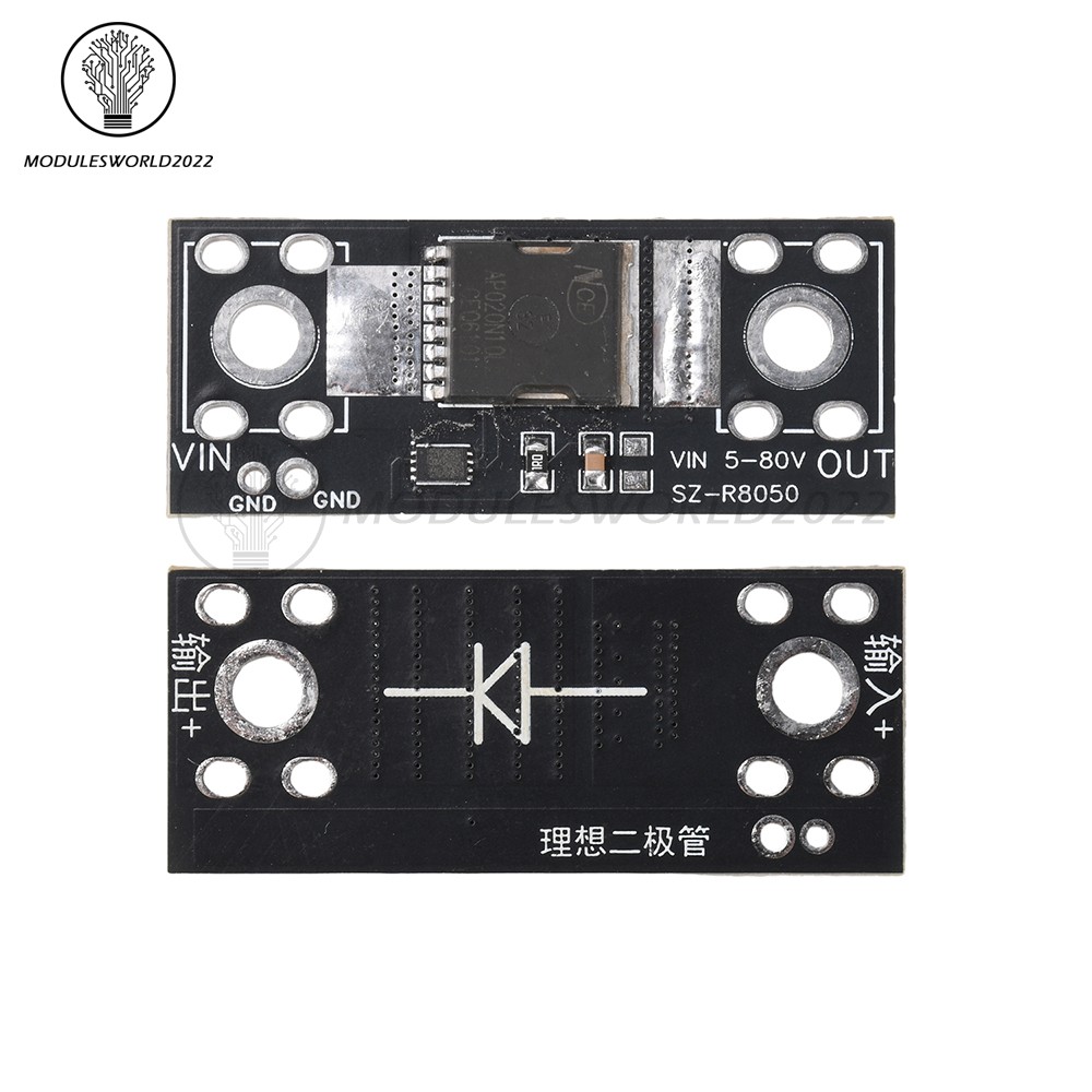 80V 50A High-Current Ideal Diode Module Charging Anti-Reverse Current Protection